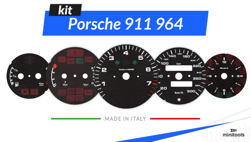 Kit di fondini per cruscotto Porsche 911 964