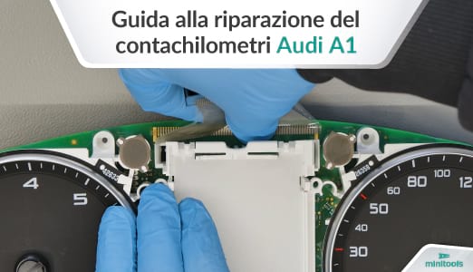 Tutorial su come riparare display quadro strumenti Audi A1 8x