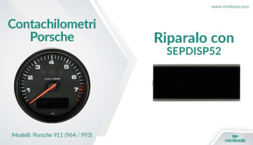 Sostituzione display quadrante contagiri Porsche 911 (964 / 993)