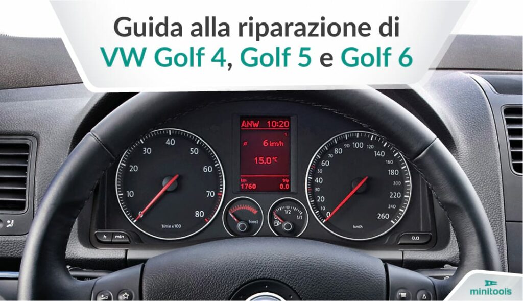 Guida: come riparare i quadri strumenti golf