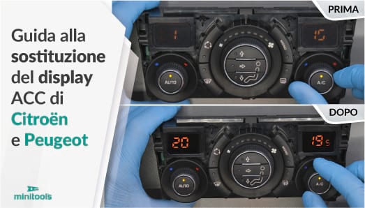 Come sostituire i display del modulo ac di Citroën e Peugeot