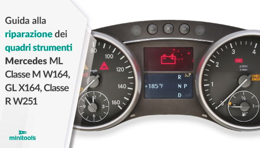 Riparazione quadro strumenti Mercedes ML W164, GL X164 e Classe R W251