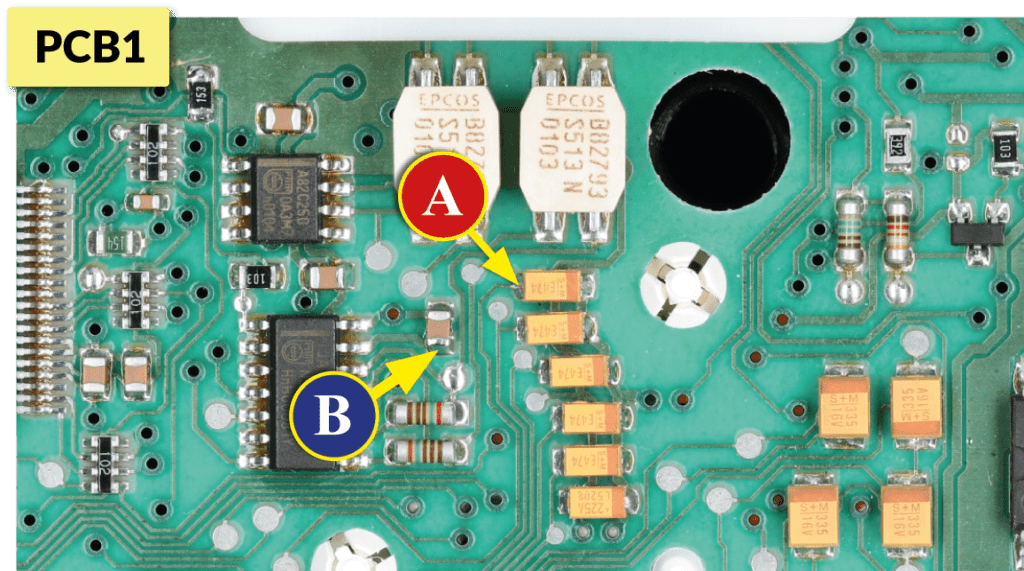 Dove misurare tensione su quadri strumenti Mercedes Classe G W463 e Classe C W203 - opzione 1