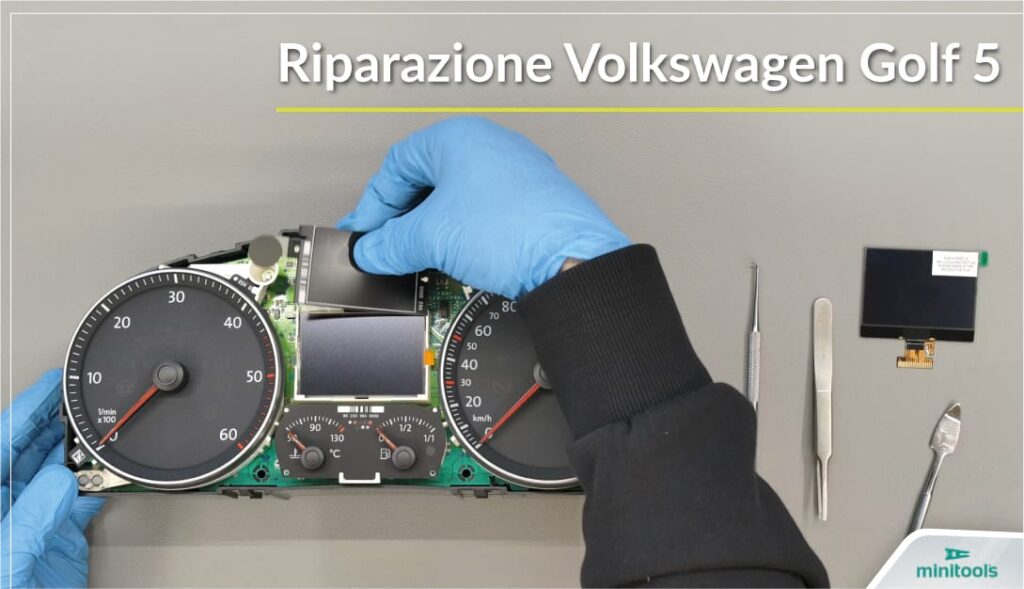 come sostituire il display del contachilometri VW Golf 5