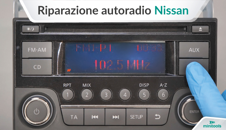Come riparare il display delle autoradio Nissan con il ricambio SEPDISP44