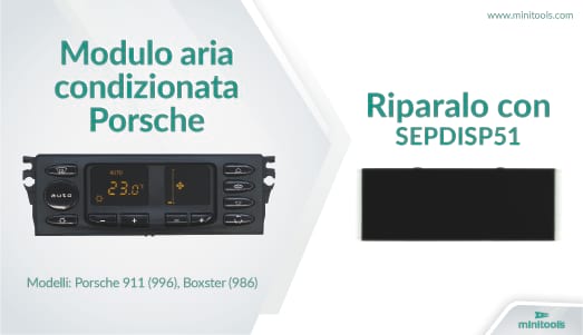 Riparazione modulo climatizzatore Porsche 996 e Porsche 986