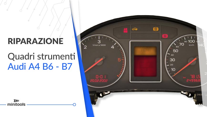 Come sostituire il display del tachimetro Audi A4 B6 e Audi A4 B7
